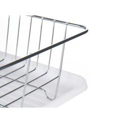 Diskstll Vit Metall Plast 43,5 x 11 x 33,5 cm (4 antal)