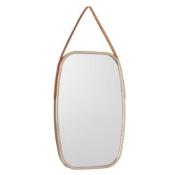Vggspegel 1271 Brun Champagne 43 x 65 x 3 cm Rektangulr (4 ant