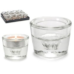 Ljusstakar Transparent Glas 6 x 4,3 x 6 cm (12 antal)
