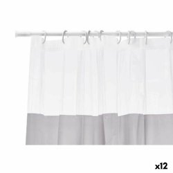 Duschdraperi Berilo 214 Gr Transparent Plast PEVA 180 x 180 cm