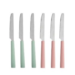 Knivset Kinvara CN-KT166096-1K Grn Rosa Silvrig Rostfritt stl
