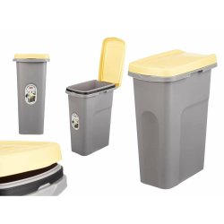Papperskorg Stefanplast Gul Gr Plast 25 L (6 antal)