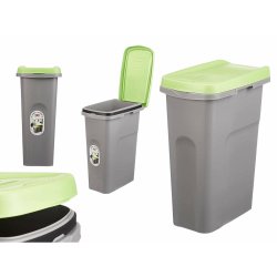Papperskorg Stefanplast Grn Gr Plast 25 L (6 antal)