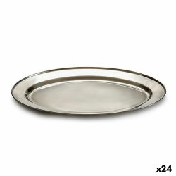 Bricka Kinvara Silvrig Silver Rostfritt stl 30 x 2 x 20 cm (24