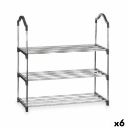 Skostll Kipit 1064 Silvrig 58 x 26 x 58 cm 3 Hyllor