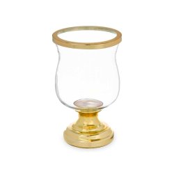 Ljusstakar Vinglas Gyllene Stl 15,5 x 26 x 15,5 cm (6 antal)