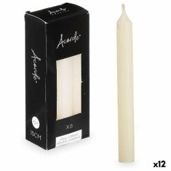 Set med levande ljus Acorde 123-B-AR Krm 2 x 2 x 15 cm (12 anta