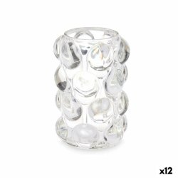 Ljusstakar Mikro-prlor Transparent Glas 8,4 x 12,5 x 8,4 cm (12