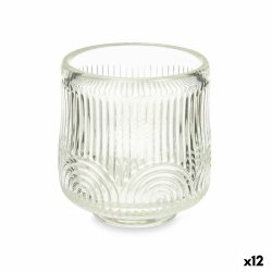 Ljusstakar Rnder Transparent Glas 7,5 x 7,8 x 7,5 cm (12 antal)