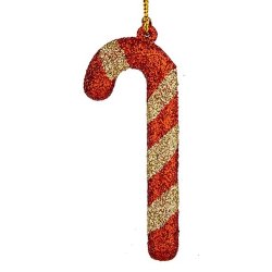 Juldekorationer Krist+ 00543-2 Rd Gyllene Plast Kpp 6,5 x 1 cm