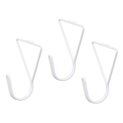 Kldhngare Vit Metall Triangulr Set 3 Delar (6 antal)
