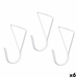 Kldhngare Vit Metall Triangulr Set 3 Delar (6 antal)