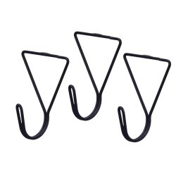 Kldhngare Svart Metall Triangulr Set 3 Delar (6 antal)