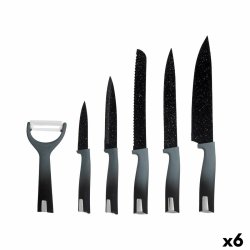 Knivset Kinvara KT211035 Svart Rostfritt stl polypropen 6 Delar