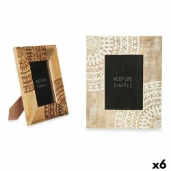 Fotoram Gift Decor Vit Brun Mangotr Mandala 22,3 x 28 x 1,5 cm