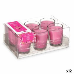 Set med Doftljus Acorde 48-D-AR Orkid Glas (12 antal)