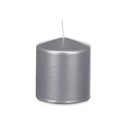 Ljus Acorde 92543 Silvrig 9 x 10 x 9 cm (12 antal)