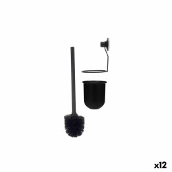 Toalettborste Berilo CN-W3100-15 Svart Stl ABS 10 x 36 x 10 cm