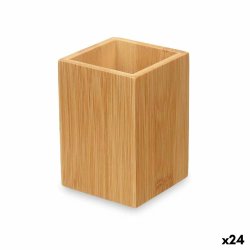 Tandborsthllare Berilo Naturell Bambu Plast 6,8 x 9,7 x 6,8 cm