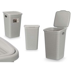 Hinkbehllare Stefanplast 30081 Ljusgr Plast 50 L 36 x 54,5 x 3