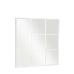 Vggspegel JY21101W Vit Fnster 90 x 90 x 2 cm Fyrkantig