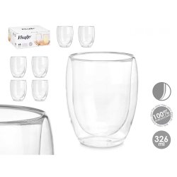 Glas fr vatten Vivalto OCT-DG2061 Transparent Borosilikatglas 3