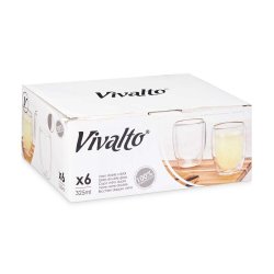 Glas fr vatten Vivalto OCT-DG2061 Transparent Borosilikatglas 3