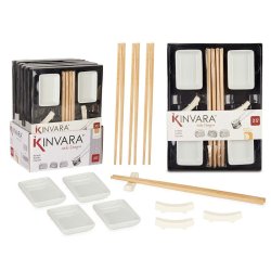 Sushiset Kinvara Vit Bambu Porslin 27,5 x 2,5 x 20,5 cm 19,5 x 2