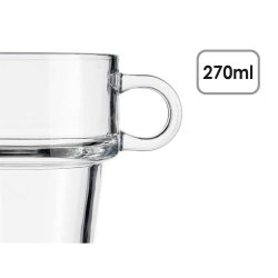 Te- och kaffekopp Vivalto Z908-9/BHA6 Transparent Glas 270 ml (6