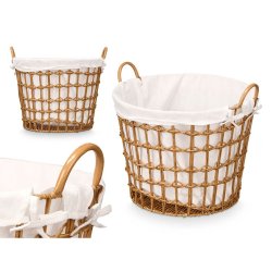 Korg Kipit Naturell Polyester Tyg polypropen Jrn Plast 50 % bom