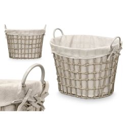 Korg Kipit Gr Polyester Tyg polypropen Jrn Plast 50 % bomull (