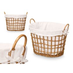 Korg Kipit Naturell Polyester Tyg polypropen Jrn Plast 50 % bom