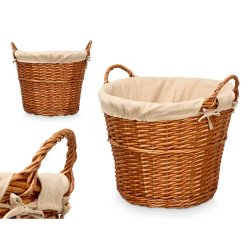 Korg Kipit Naturell Polyester vide Tyg 50 % bomull (6 antal)