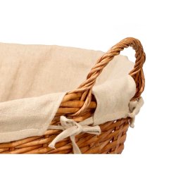 Korg Kipit Naturell Polyester vide Tyg 50 % bomull (6 antal)