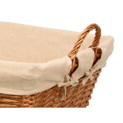 Korg Kipit Naturell Polyester vide Tyg 50 % bomull (6 antal)