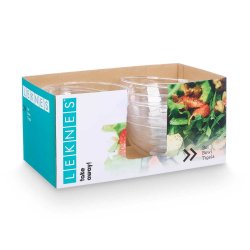 Tallriksset Leknes Transparent Plast 3,5 L 25,5 x 12,5 x 25,5 cm