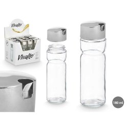 Oljeflaska Vivalto OCT-TW022 Transparent Silvrig Metall Glas Pla