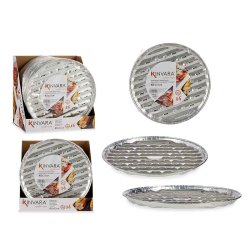 Pizza-form Kinvara Silvrig Aluminium 32,5 x 32,5 x 1,7 cm Pizza