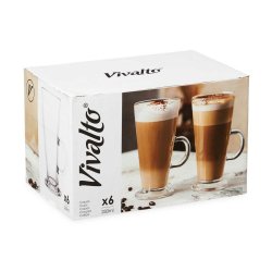 Kristallglas Vivalto CAFE LATTE Transparent Glas 280 ml (6 antal