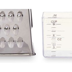 Strimlare med behållare Kinvara Transparent Silvrig Rostfritt st Strimlare med behållare Kinvara Transparent Silvrig Rostfritt st