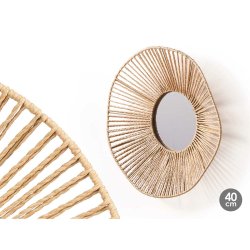 Vggspegel Gift Decor Naturell Vgor 41 x 8 x 41 cm (6 antal)