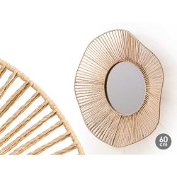 Vggspegel Gift Decor Naturell Vgor 59 x 11 x 59 cm (4 antal)