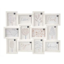 Fotoram f�r upph�ngning Gift Decor Vit polypropen (4 antal)