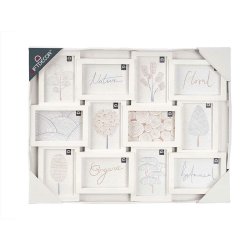 Fotoram f�r upph�ngning Gift Decor Vit polypropen (4 antal)