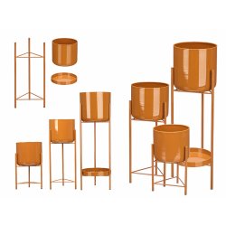 Set med planteringskrl Gift Decor Takpanna Jrn 3 Delar (2 anta