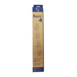 Torklina Tarrs Basic 4 Remskivor Vit Vgg Jrn Epoxi 47 x 5 x 5