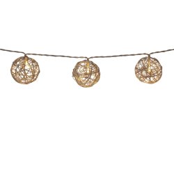 LED-krans Lifetime Silvrig Julgranskulor