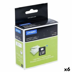 Etiketter till Skrivare Dymo 500 Delar 25 x 54 mm Vit Svart (6 a