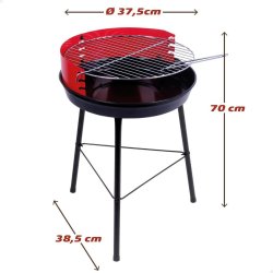 Brbar Grill Aktive Tr Jrn 37,5 x 70 x 38,5 cm (4 antal) Rd