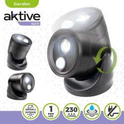 LED-lampa med rrelsesensor Aktive Plast 10,5 x 12,5 x 13,5 cm (
